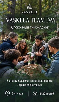 Программы тимбилдинга в Vaskela